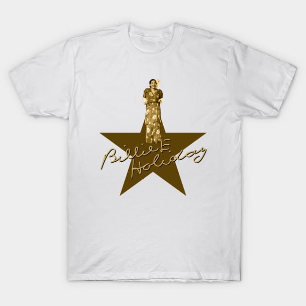 Billie Holiday - Signature T-Shirt by PLAYDIGITAL2020